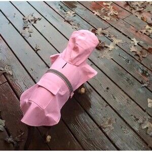 Guardian Gear Rain Jacket for Dog, Pink, Waterproof Shell, Reflective Strip
